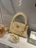 Ceylan Silver Bead Clutch